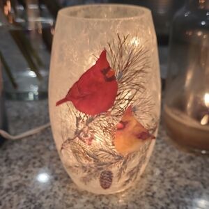 Cardinal Holiday Pre-Lit Electric Vase